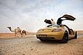 Der Star auf der International Motor Show in Dubai, der SLS AMG Desert Gold. Foto: auto-reporter.net 